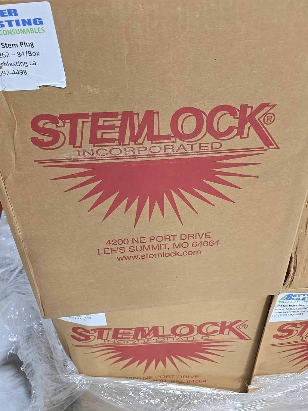 84 Box Stemlock Max-Blast Rubber Stemming Plugs 4" Borehole Mining  Inert