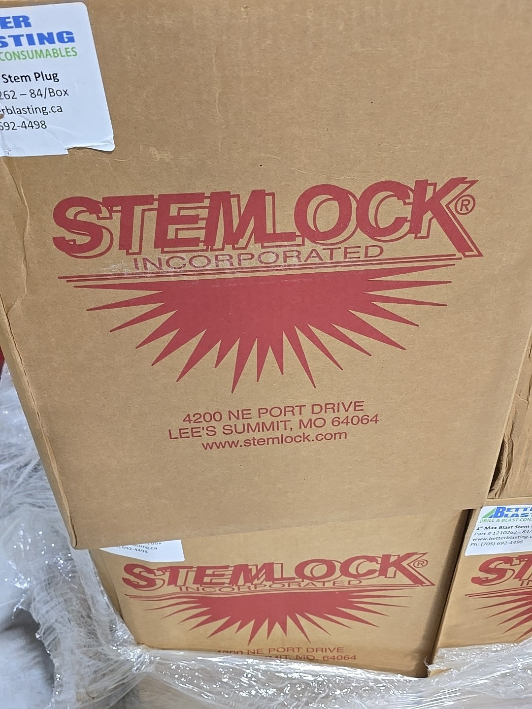 84 Box Stemlock Max-Blast Rubber Stemming Plugs 4" Borehole Mining  Inert