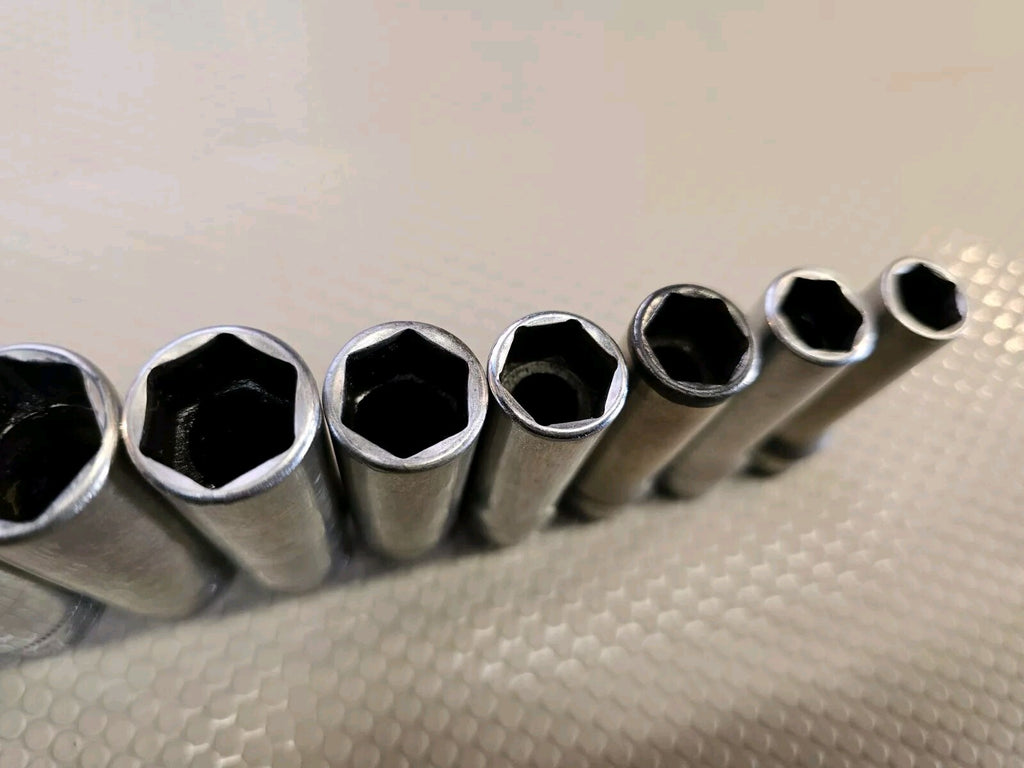 Snap On SFSM 11 pc 3/8" Drive 6Pt Metric Deep Socket Set 9-19mm 