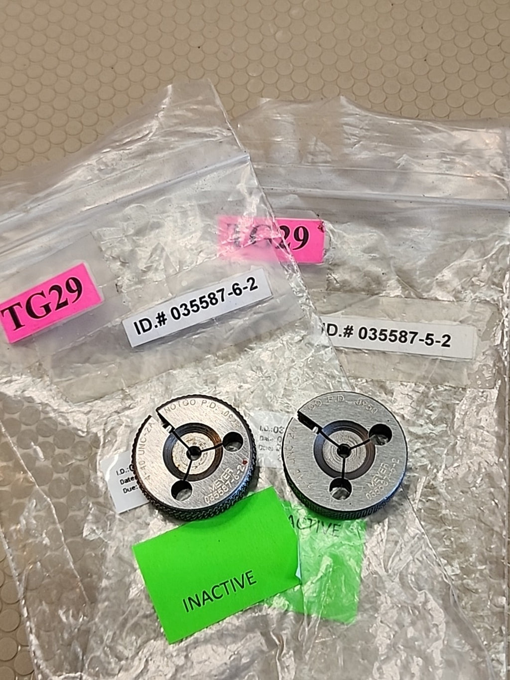 Meyer Gage Metric 4-40 UNC 2A Go .0950  No GO .0925 