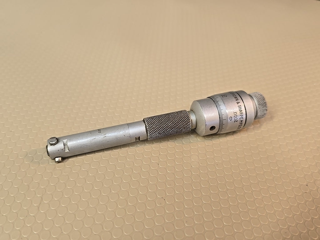 Brown & Sharpe No. 281 Internal Bore Micrometer Range 0.500"- 0.600” Holtest