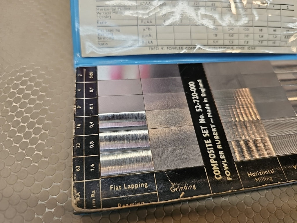 Fowler 52-720-000 Surface Roughness Standards Complete Scale Set Pocket Sized