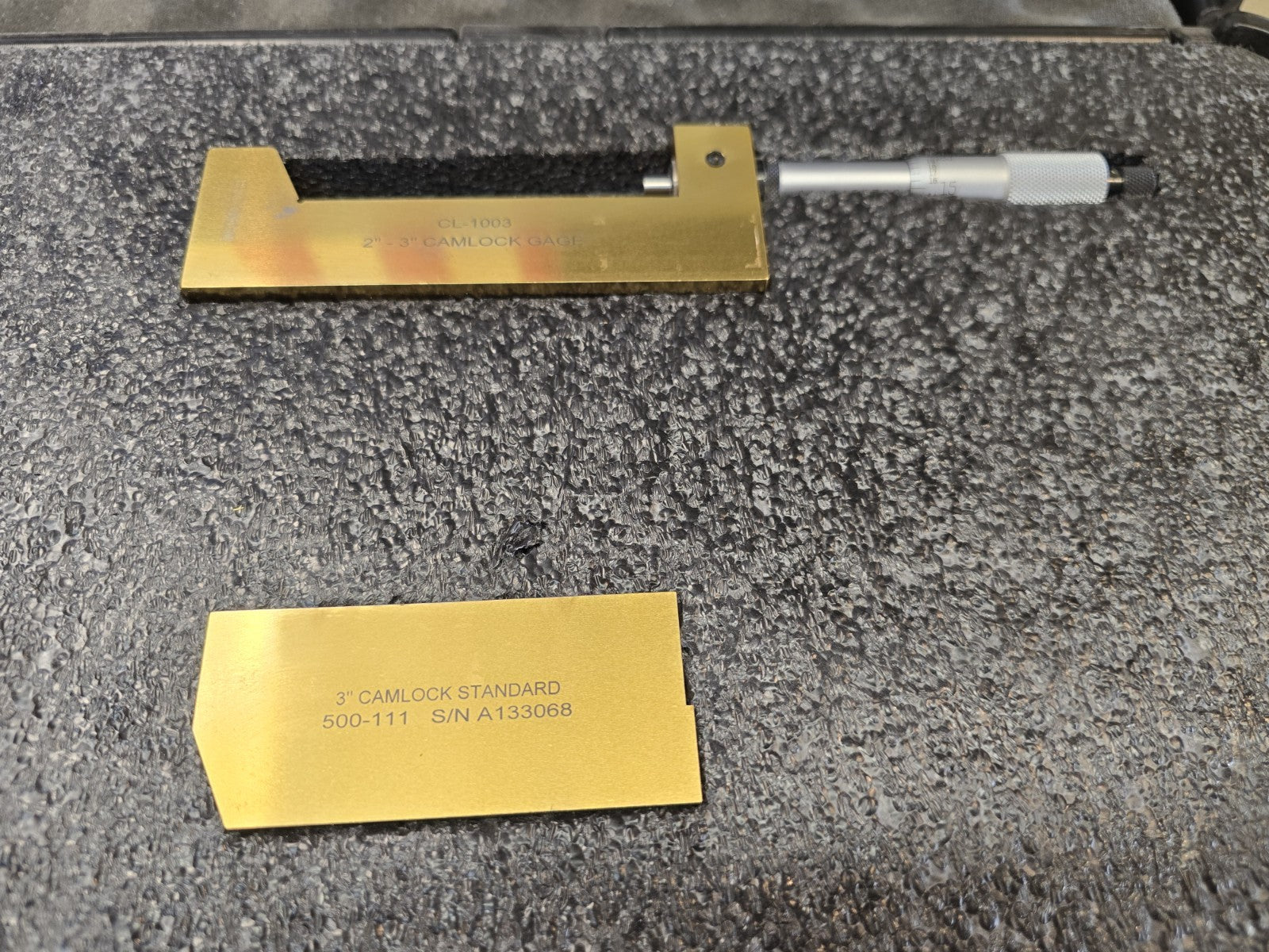 Gagemaker CL-1003 Camlock Micrometer Gage 2” - 3" For API Weld Flange Thickness