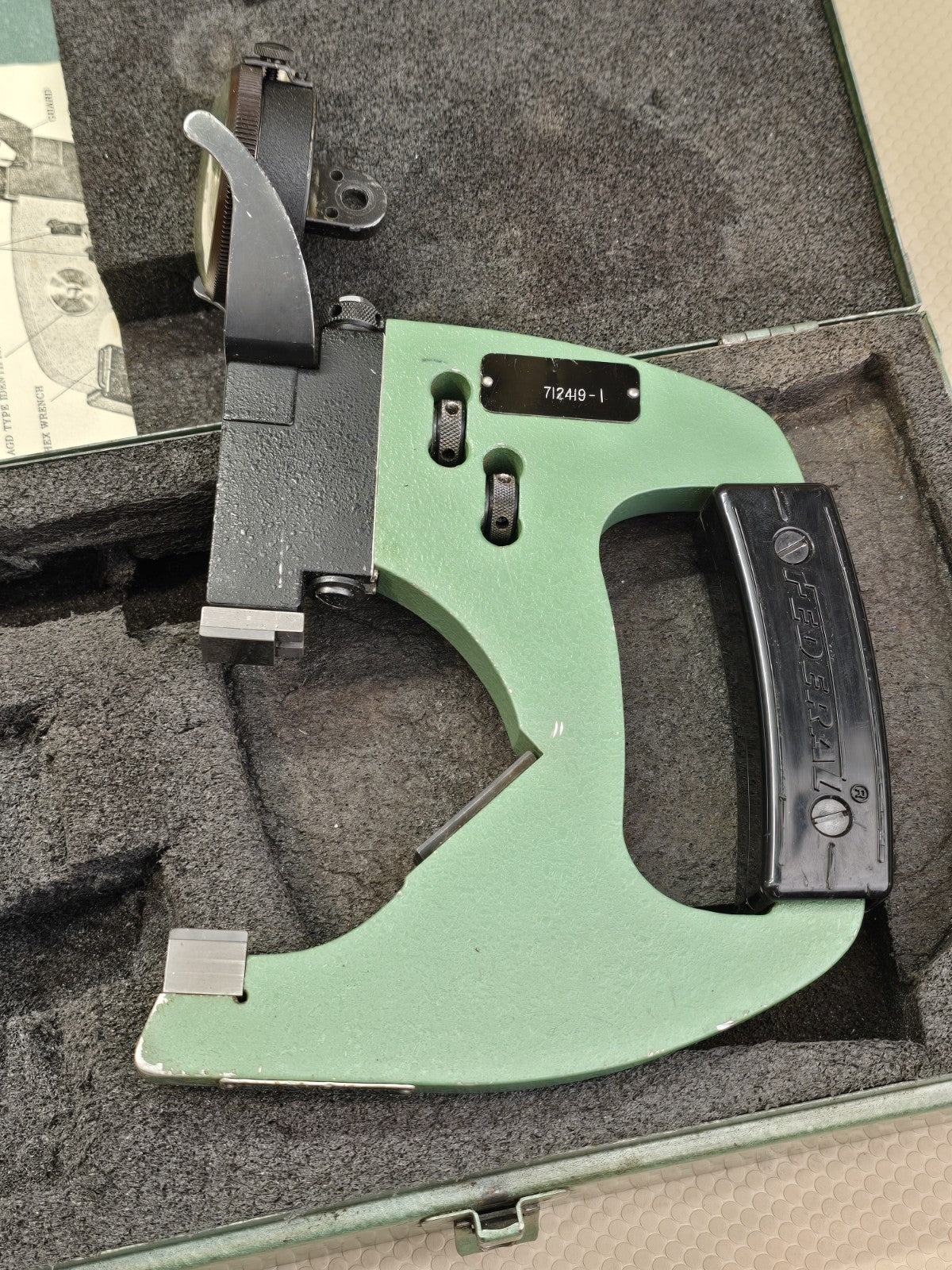 Federal Snap Gage 300P-3. 2-3”  Mahr Indicator Case 