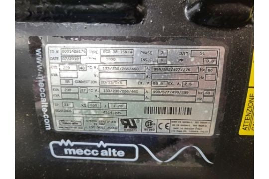 Mecc Alte ECO38-1SN/4 Alternator 180/216kVA 50/60Hz
