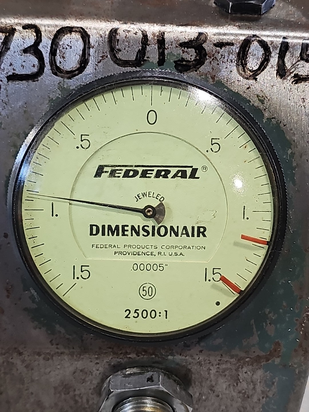Federal D-2500 Dimensionair Air Gage .00005" 2500:1 Dial Type 