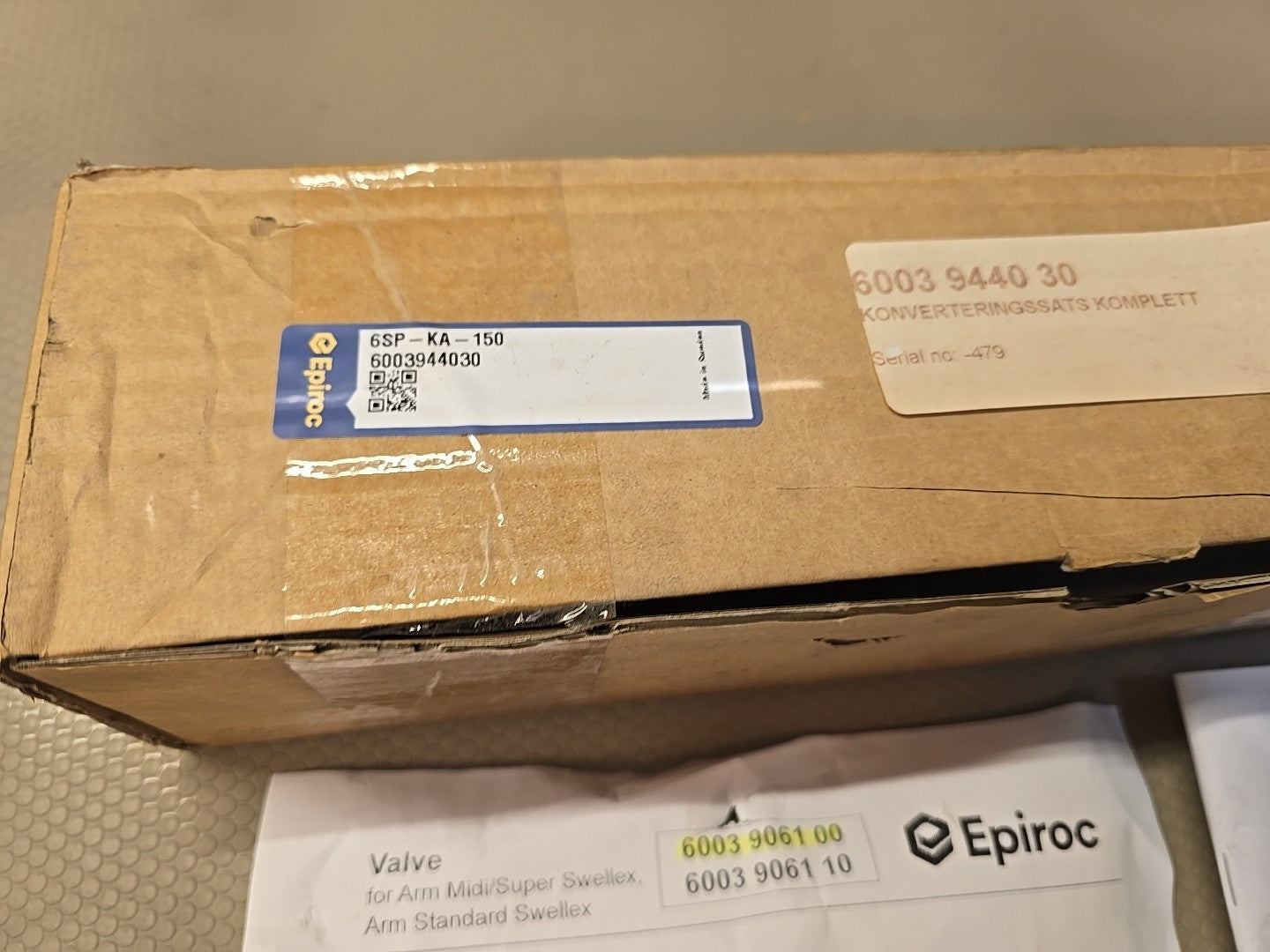 Epiroc 6003 9061 00 6sp-ka-150 Conversion Kit Psp 300 Rdp Pump 6003 944 30