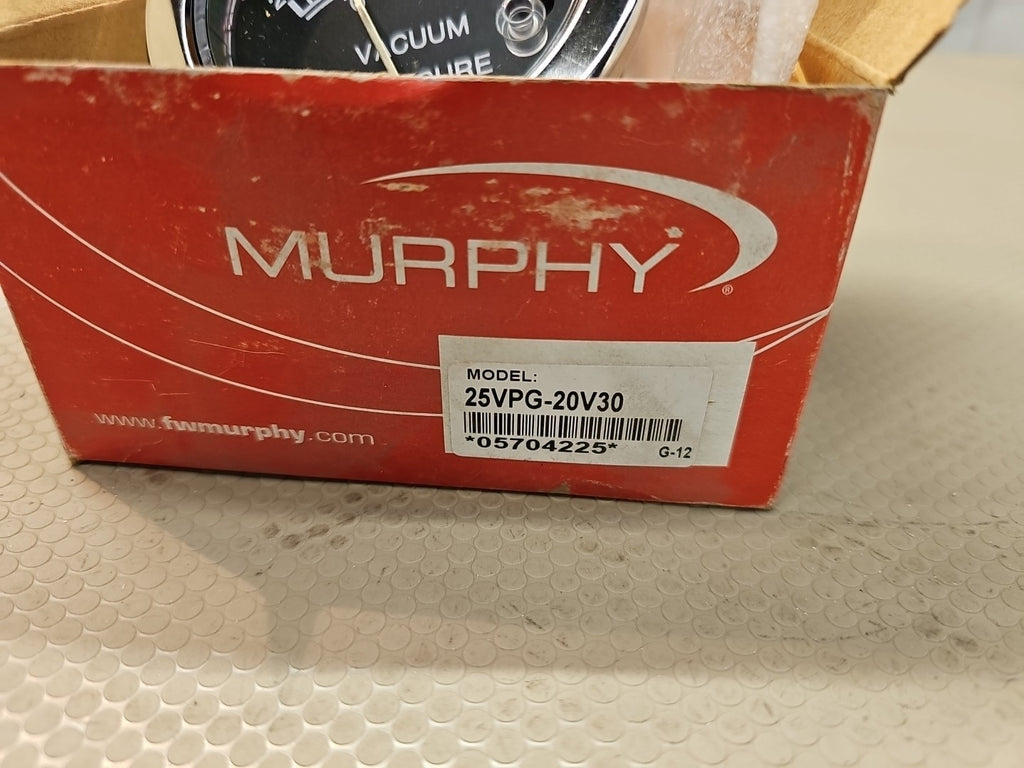 Murphy 25VPG-20V30 Vacuum Gauge PN 05704225 NEW