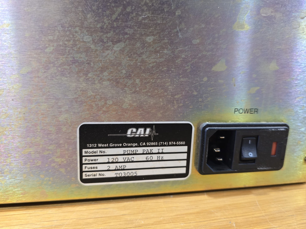 CALIFORNIA ANALYTICAL INSTRUMENTS CAI Pump PAK II Diesel Emissions Testing Machi