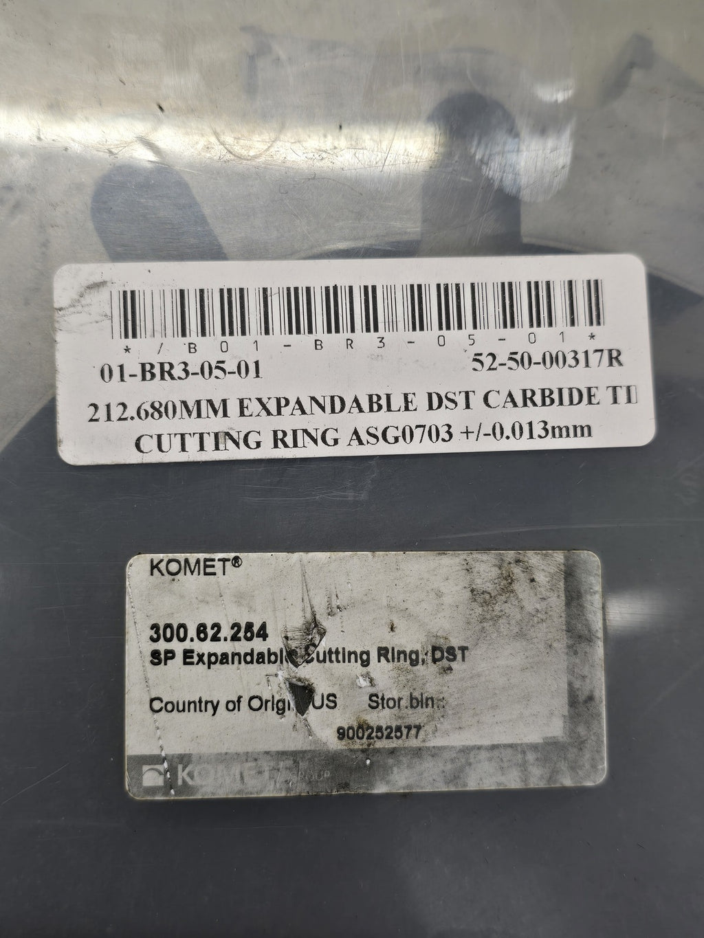 KOMET 300.62.254 Expandable DST Carbide Tipped Cutting Ring 212.680mm