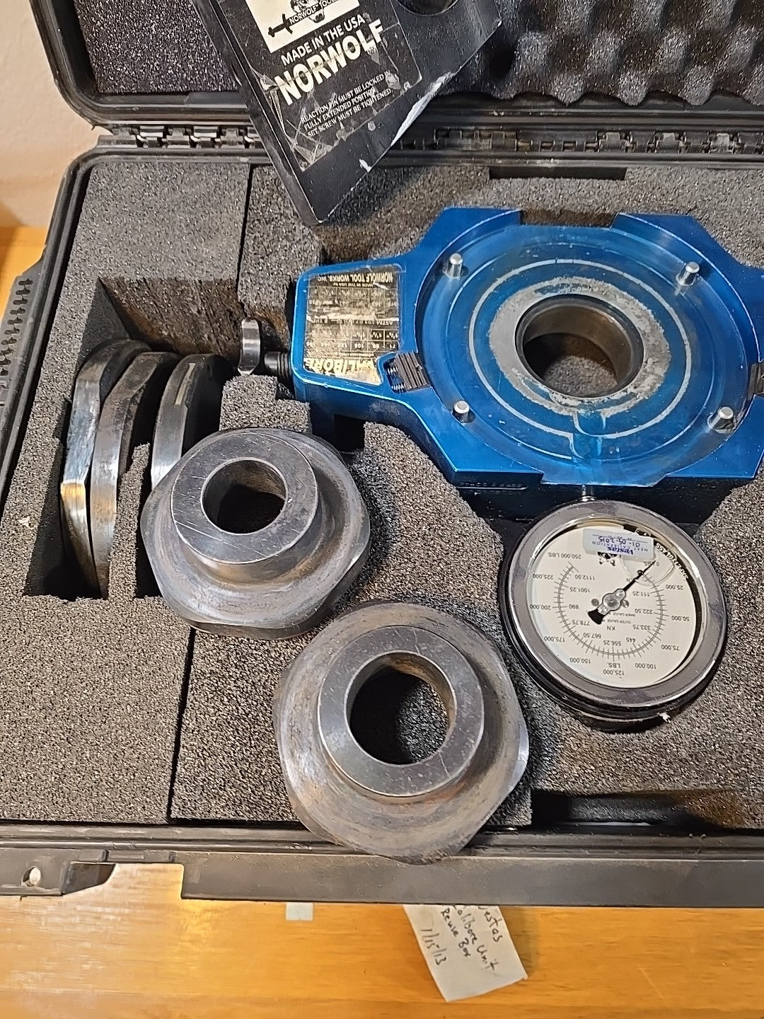 Norwolf Tools Calibore Bolt Tension Calibrator CBT-250-12 -Full Set + Extras