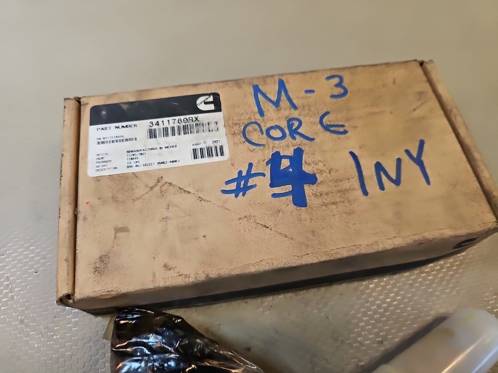 3411760RX 3411760R 3087734R CUMMINS N14 CELECT   310-370 HP FUEL INJECTOR *CORE*