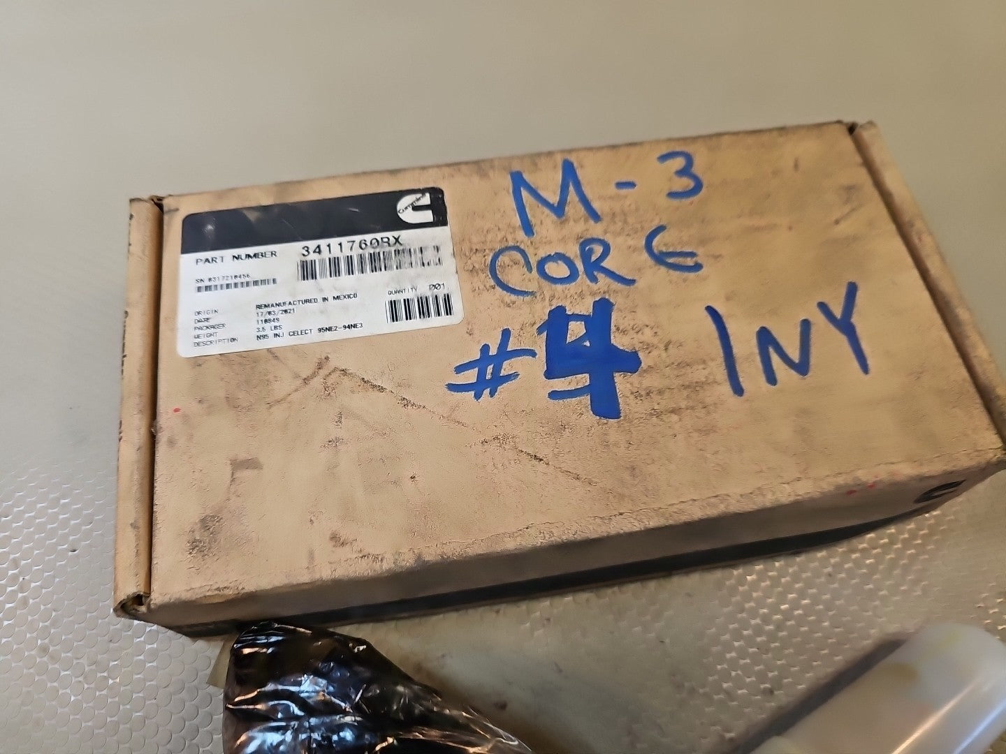 3411760RX 3411760R 3087734R CUMMINS N14 CELECT   310-370 HP FUEL INJECTOR *CORE*