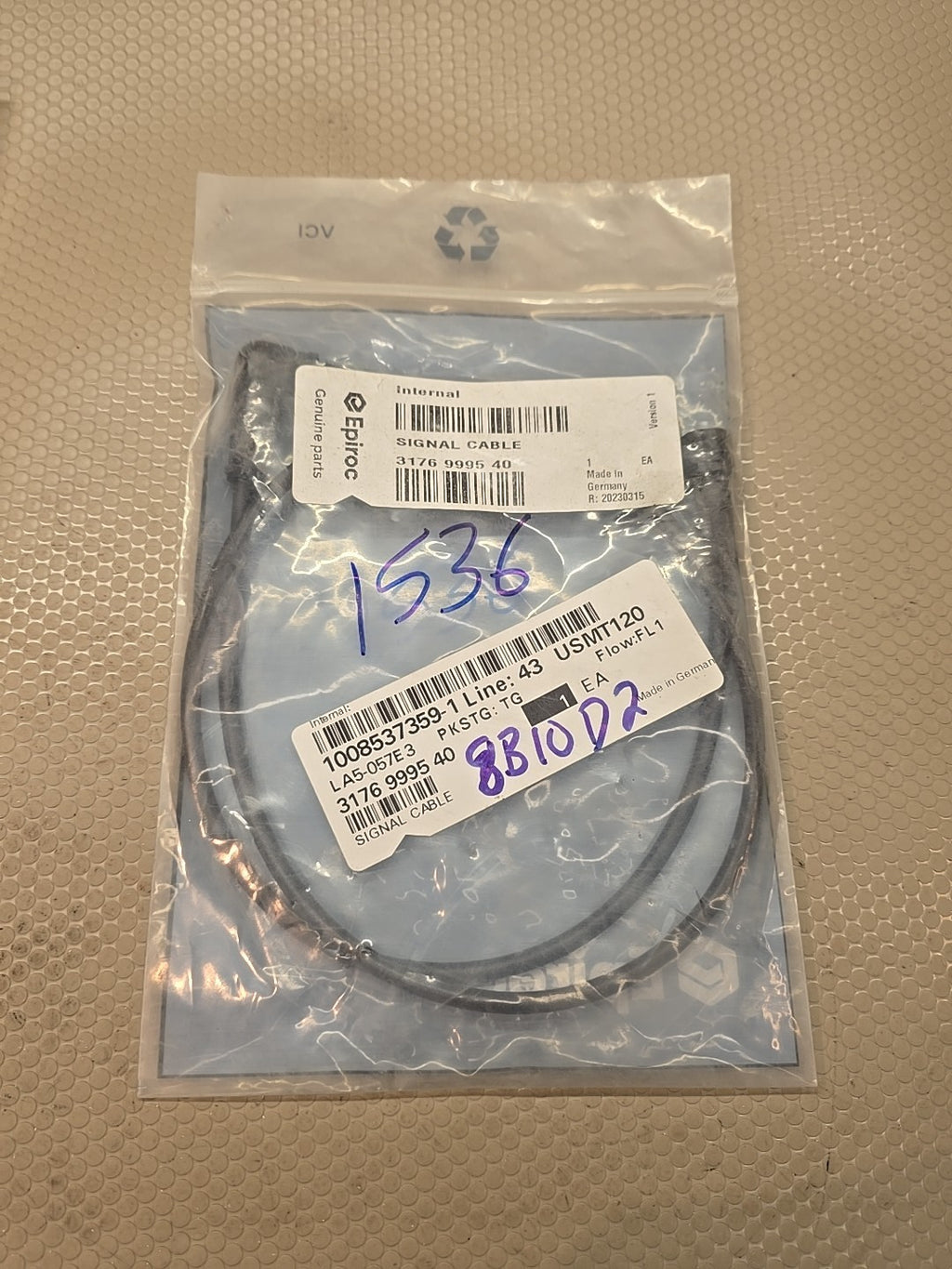 Epiroc 3176 9995 40 OEM Signal Cable Atlas Copco Genuine Wiring Harness NEW