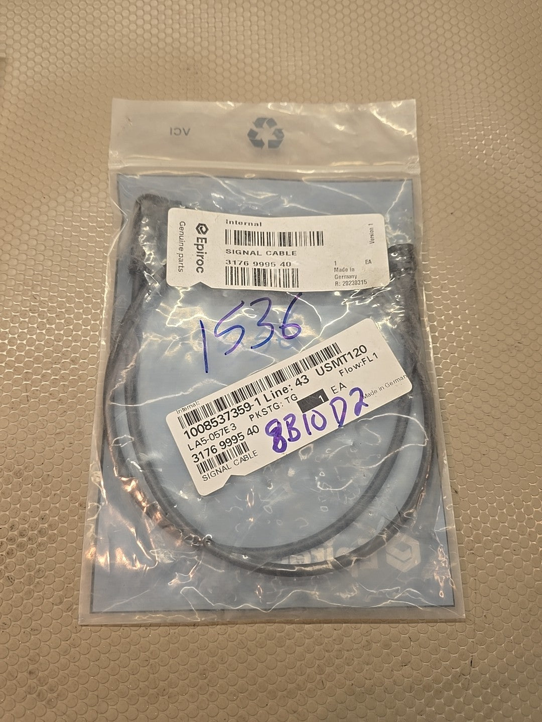 Epiroc 3176 9995 40 OEM Signal Cable Atlas Copco Genuine Wiring Harness NEW