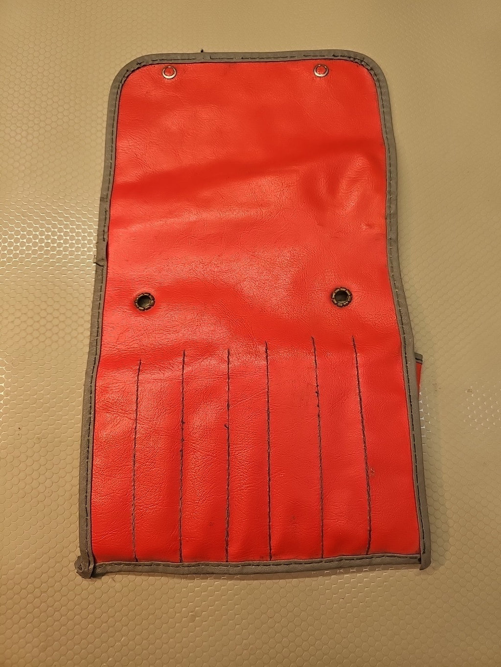 SNAP ON C-77 RED WRENCH  BAG POUCH ROLL 7 POCKETS *VINTAGE & MINT*