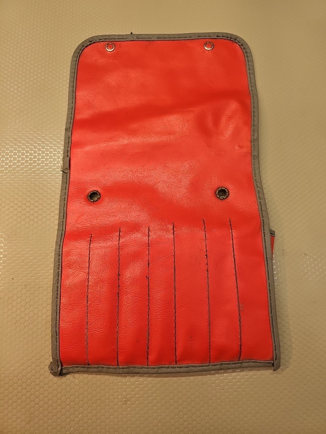 SNAP ON C-77 RED WRENCH  BAG POUCH ROLL 7 POCKETS *VINTAGE & MINT*