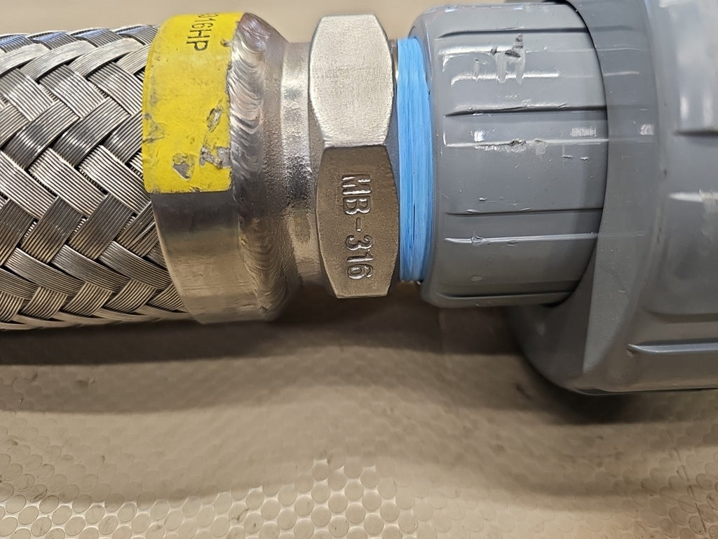 HOSE MASTER CA316HP STAINLESS STEEL BRAIDED FLEXIBLE CORRUGATED MB-316 2"
