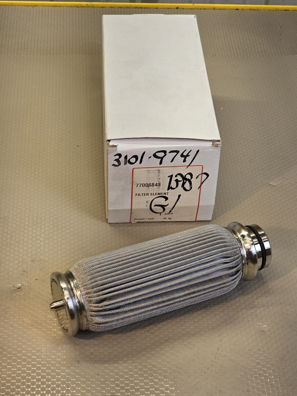 Sandvik OEM 77006843 Filter Element Pleated SS Mesh U/BA-A Hydraulic Germany