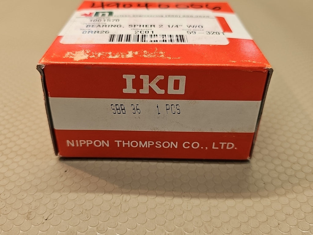 NEW IKO SBB36-2RS Steel-on-steel Spherical Bushings 57.15x90.488x50.01mm1PCS #NN