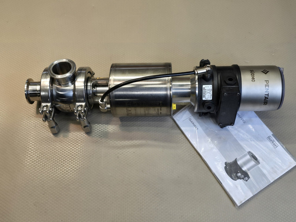Pentair Südmo S375 Regulating Valve with 2344901 / 8692 24V Positioner NEW