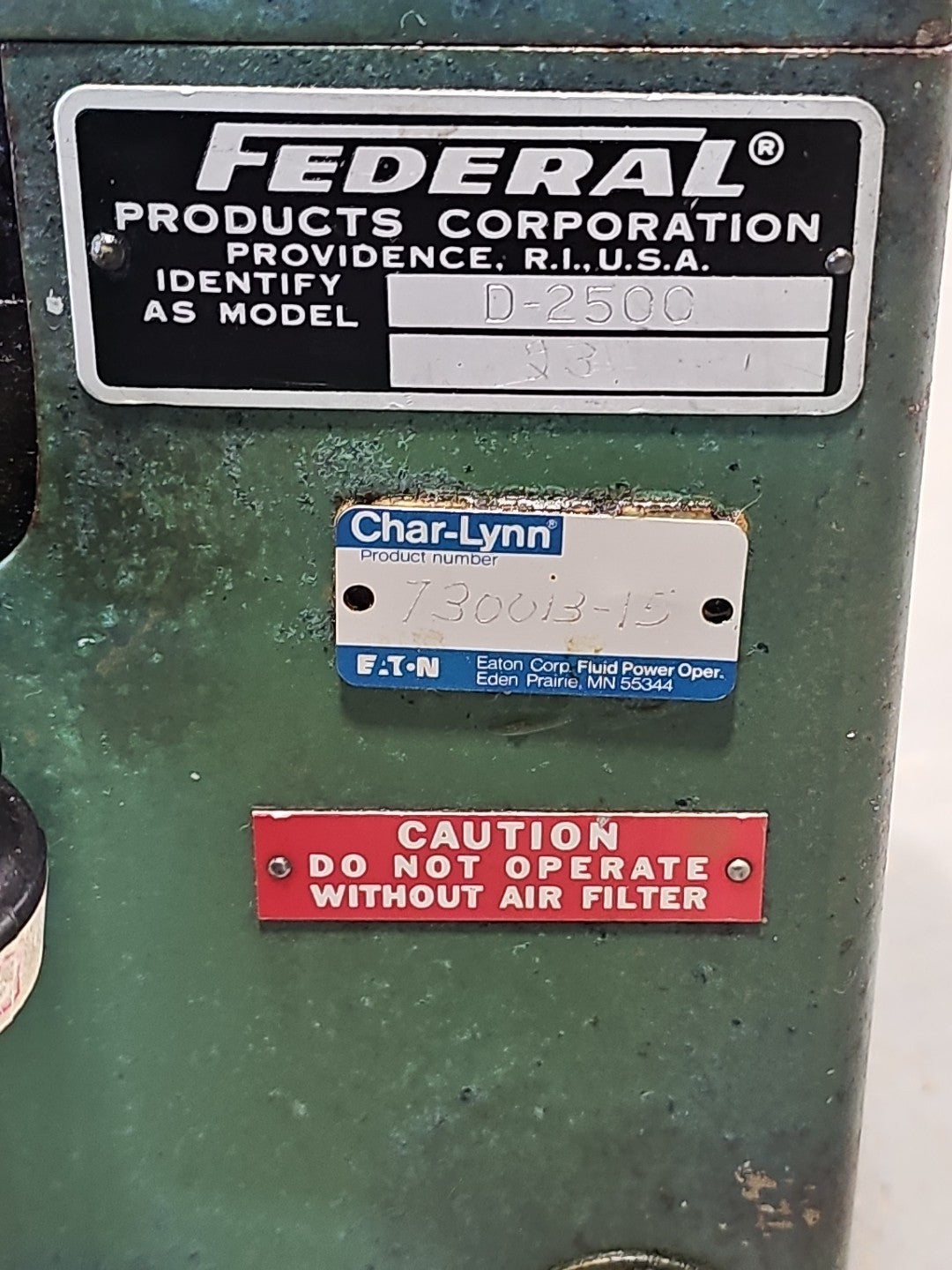 Federal D-2500 Dimensionair Air Gage .00005" 2500:1 Dial Type 