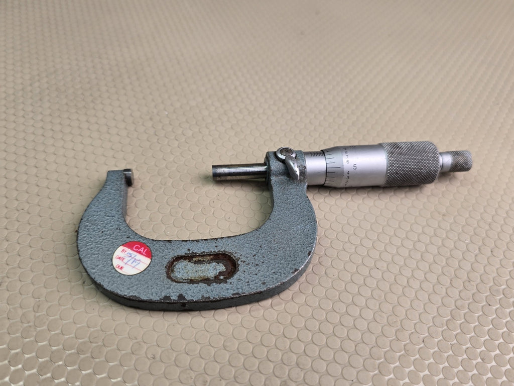 Mitutoyo 103-260 Outside Micrometer, Inch, Friction Thimble, 0-1" .0001” Range