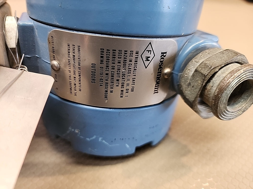 Rosemount Pressure Transmitter 1LLT4E22A0T0066TS 0–80 in H2O 4–20mA w/ SS Flange