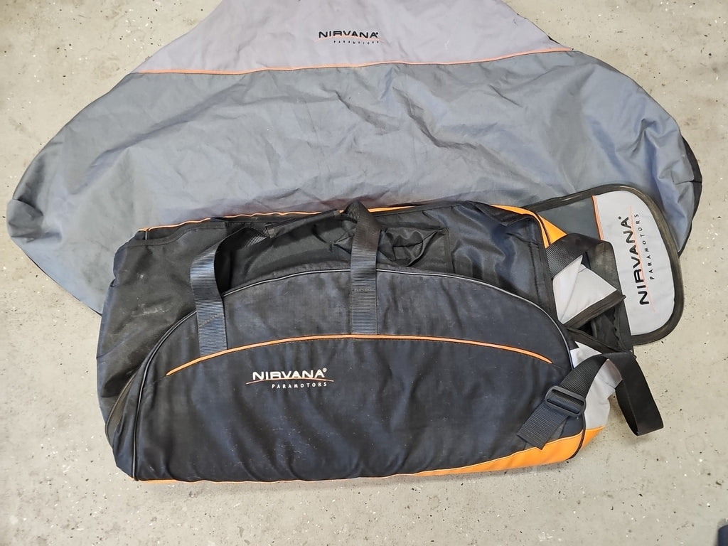 Nirvana Rodeo Paramotor Engine wheel bag RODEO blue line+ Cage Bag $550 MSRP