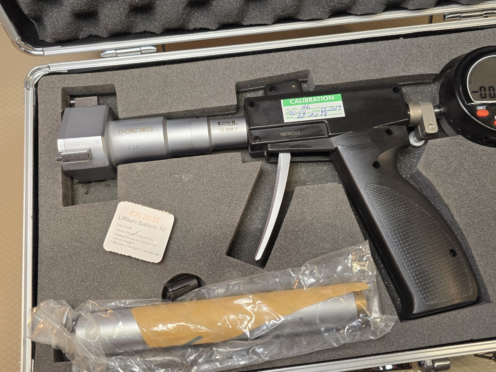 SPI 21-163-1 Pistol Grip Bore Micrometer Gage 2.00-2.50″ *UNUSED*