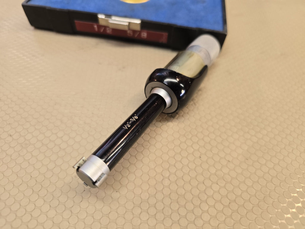 FOWLER BOWERS BORE GAGE Bore Micrometer + Ring GAUGE 1/2  5/8 0.500 -0.600