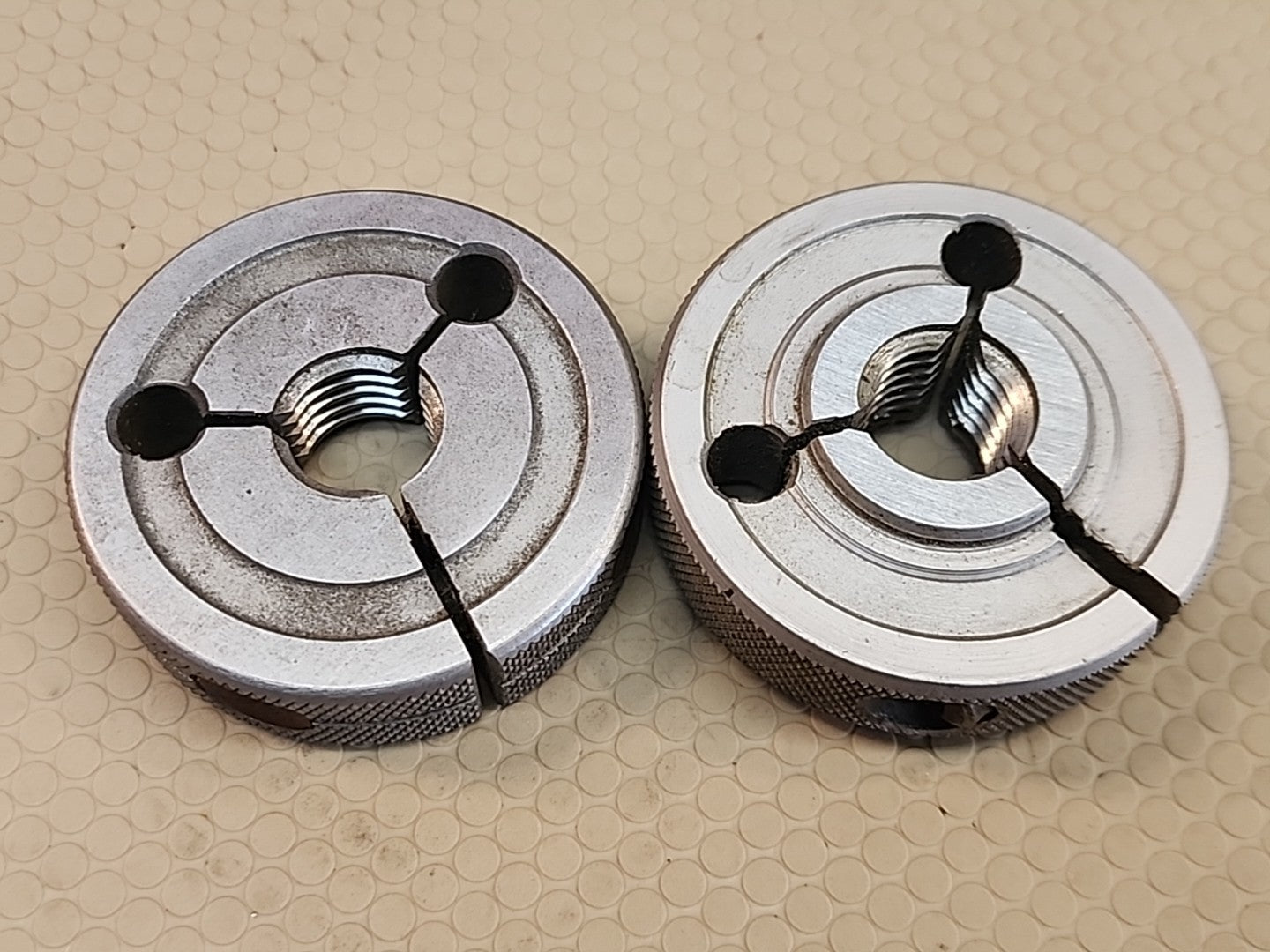 5/8 11 UNC 2A THREAD RING GAGES .625 .6250 GO NO GO P.D.'S = .5644 & .5589 USA