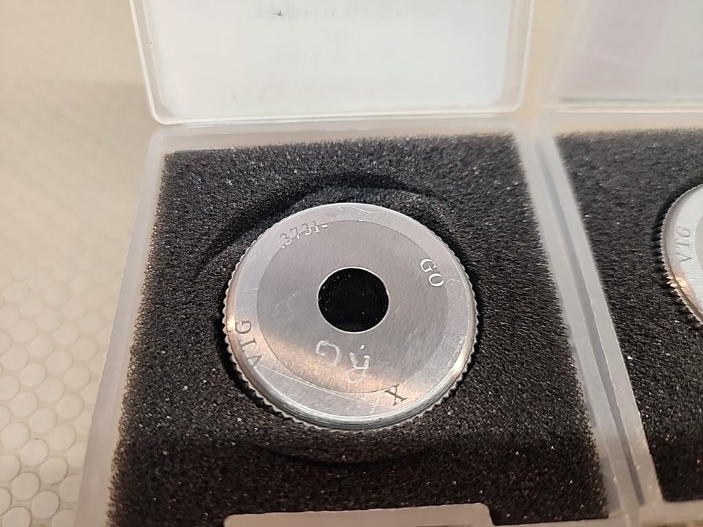 Vermont Gage .3731 GO/.3723 NO-GO SET Ring Gauge Bore Ring Set