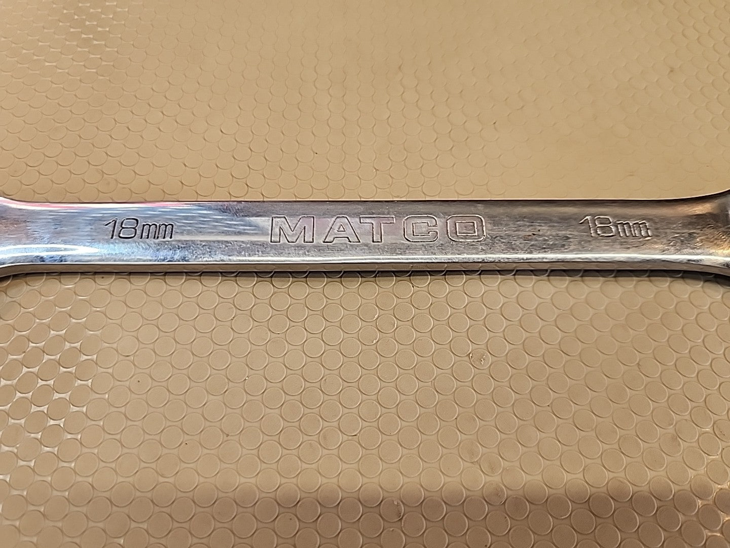 Matco Tools 18mm Ratcheting combination wrench 7GRC18M2 12 Point 72 Teeth