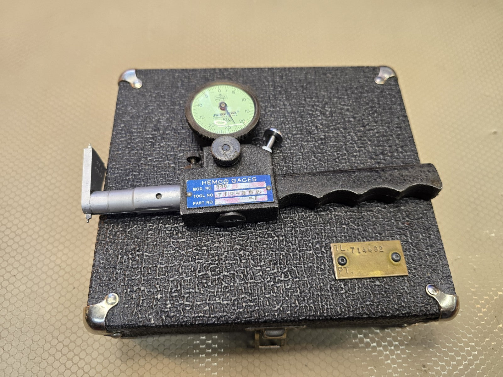 Hemco 145 100 Series "O" Ring Gage .0005 + w/ Tips Shallow Diameter 