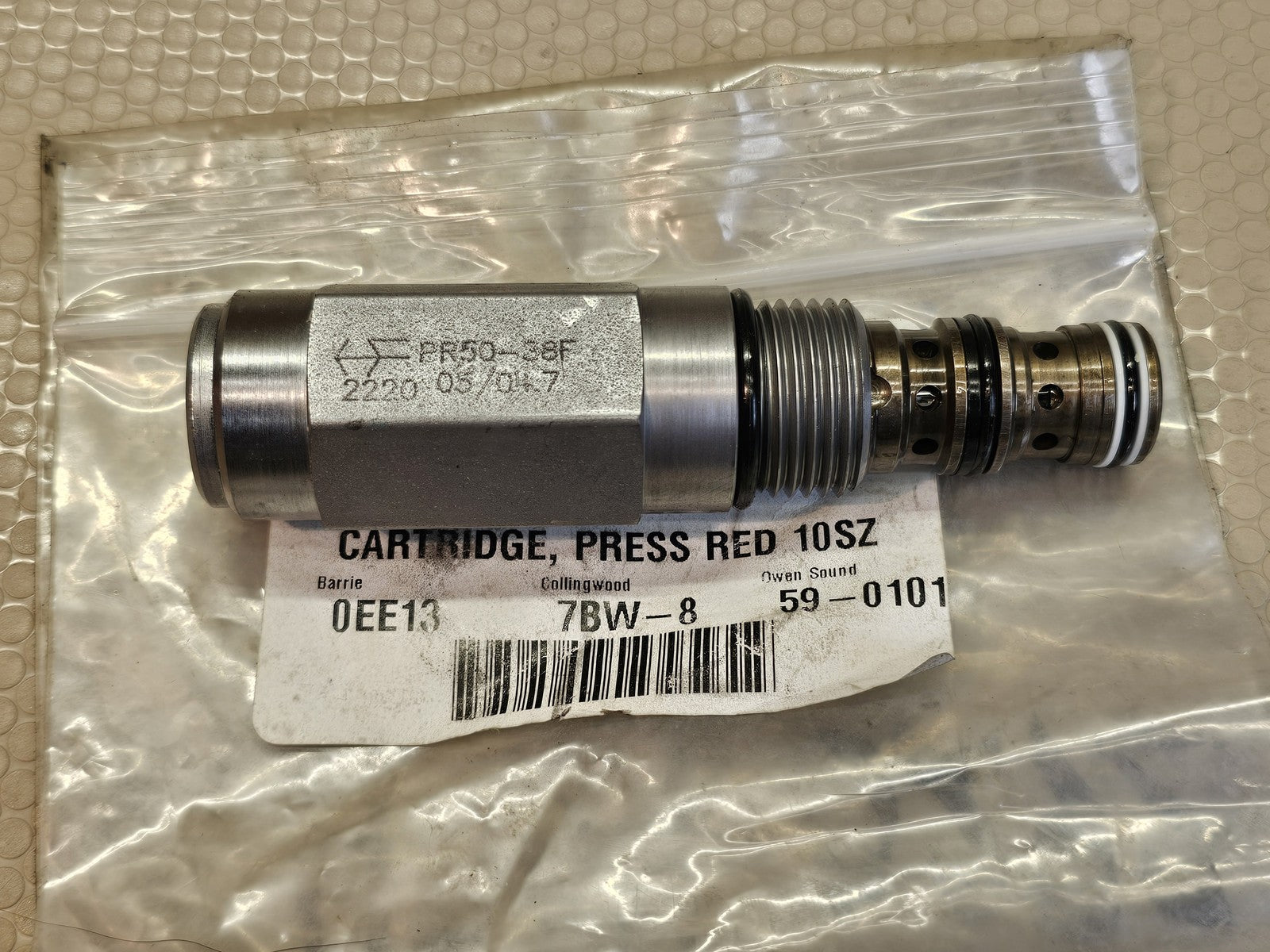 HydraForce PR50-38F Hydraulic Pressure Reducing Relieving Cartridge Valve 10SZ