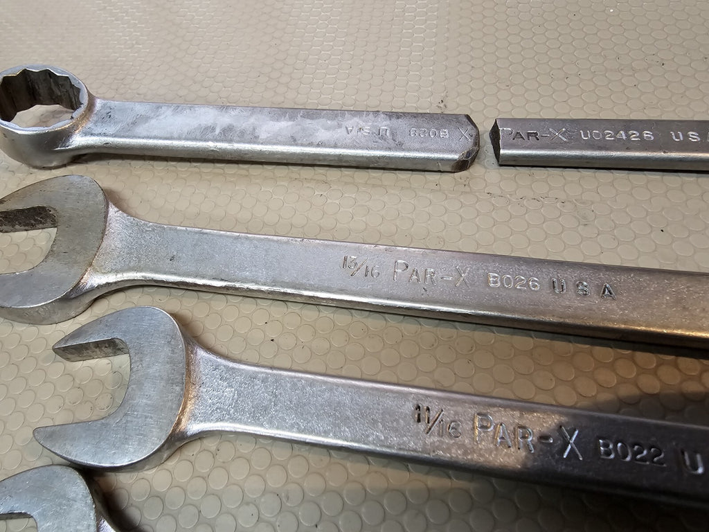 Vintage PAR-X (by Snap On) Combination Wrenches + New Britian USA