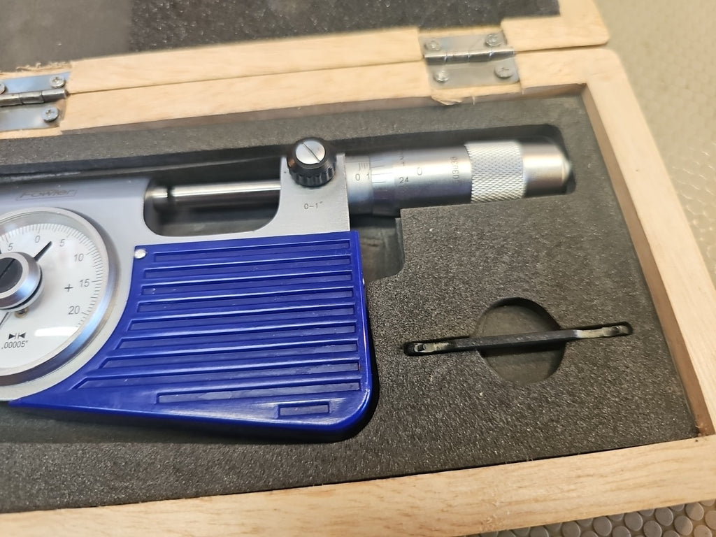 Fowler 52-245-150-0 Indicating Micrometer, 25-50mm Range. 0.001mm Graduation
