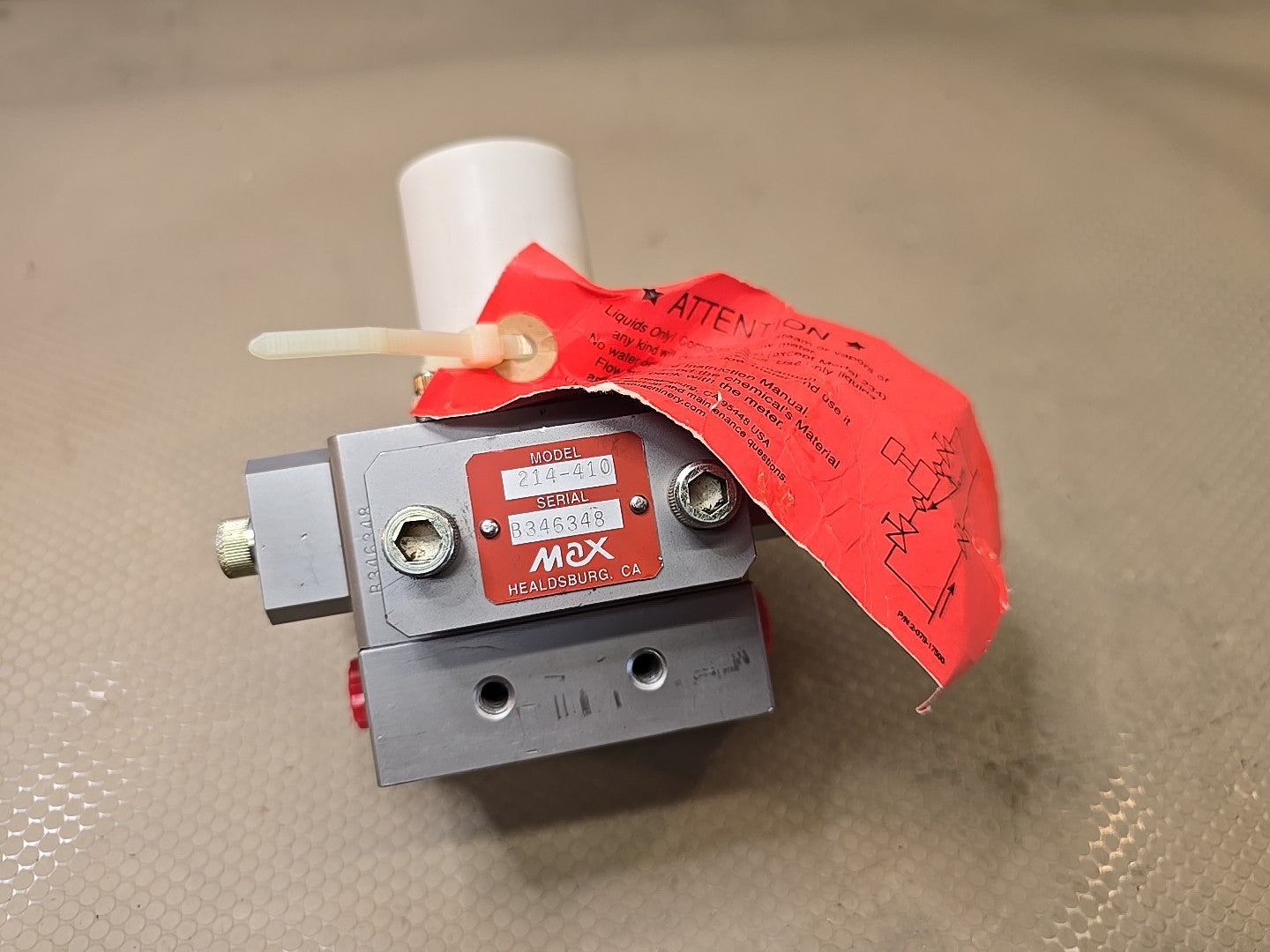 NEW MAX HYDRAULIC BLOCK VALVE, 214-410 SURPLUS 1000 PSI