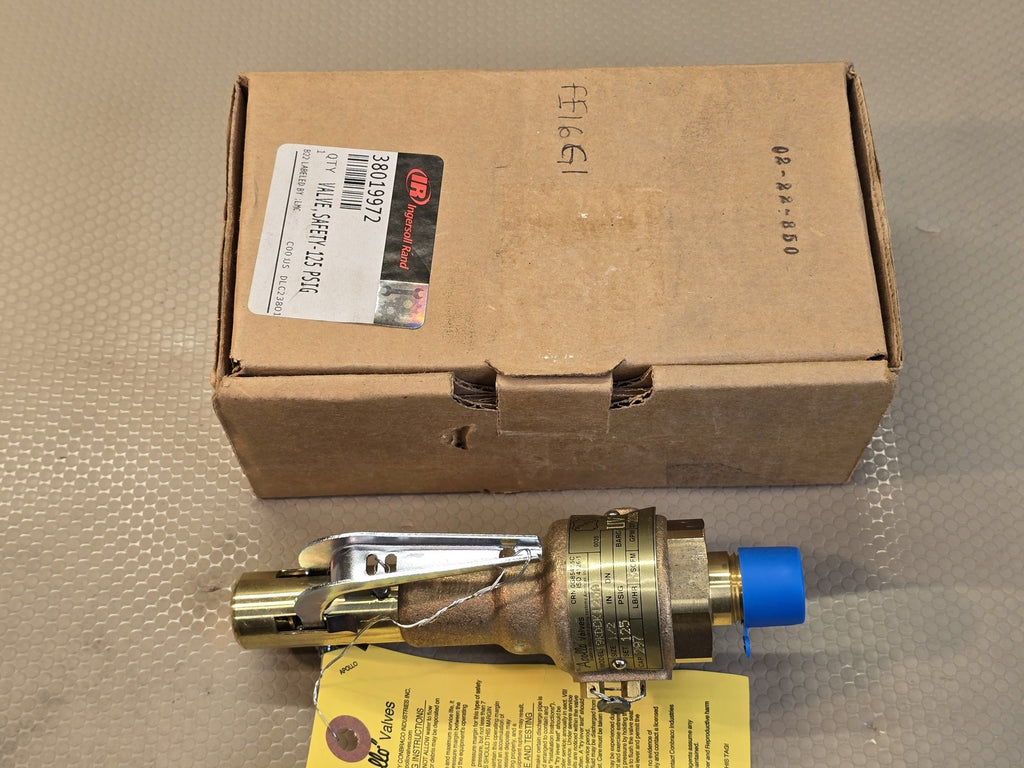 Apollo 19-KDCK-125A Safety Relief Valve 125 PSI 1/2" x 3/4" IR 38019972 New