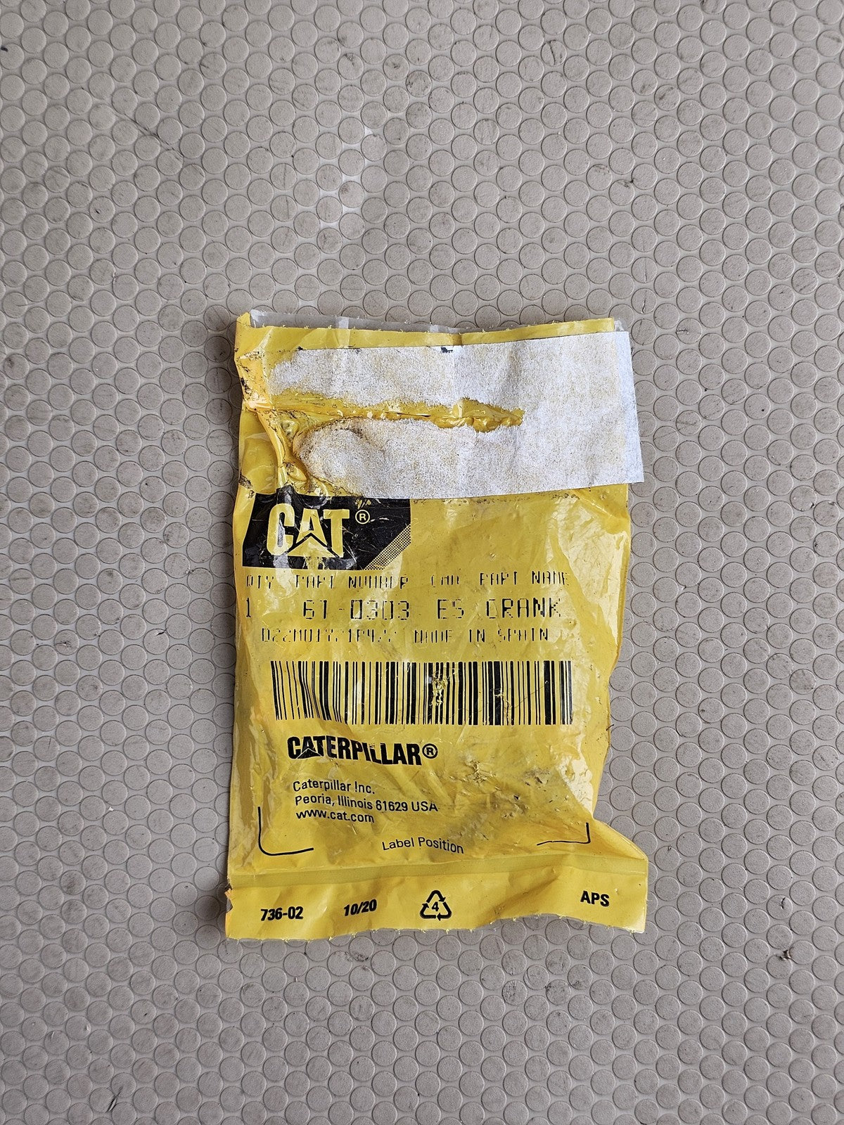 Caterpillar (CAT) 6I0303 ES Crank Bolt Heavy Equipment Part NEW