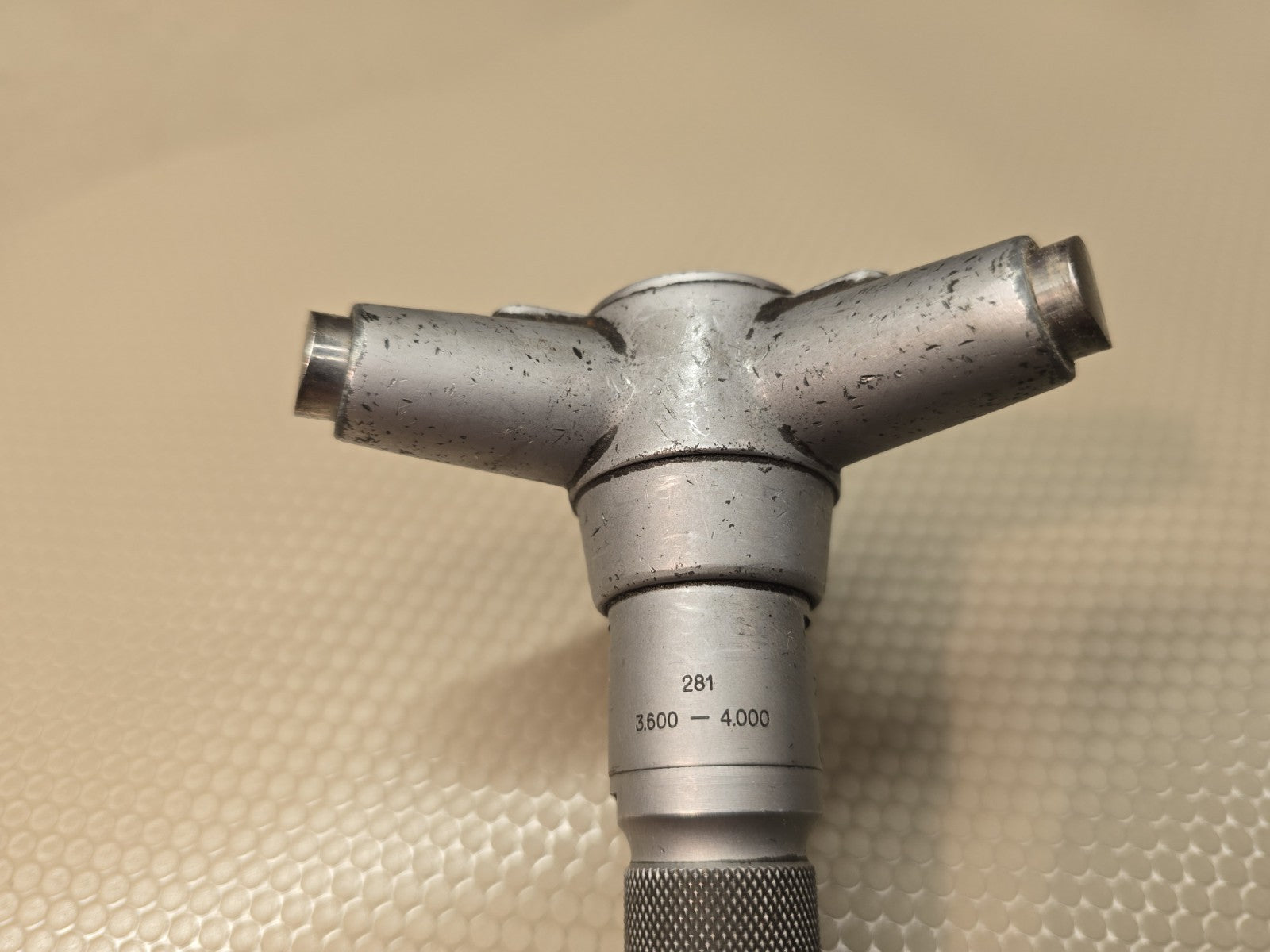 Brown & Sharpe No. 281 Internal Micrometer Range 3.600"- 4.000” Holtest Lathe