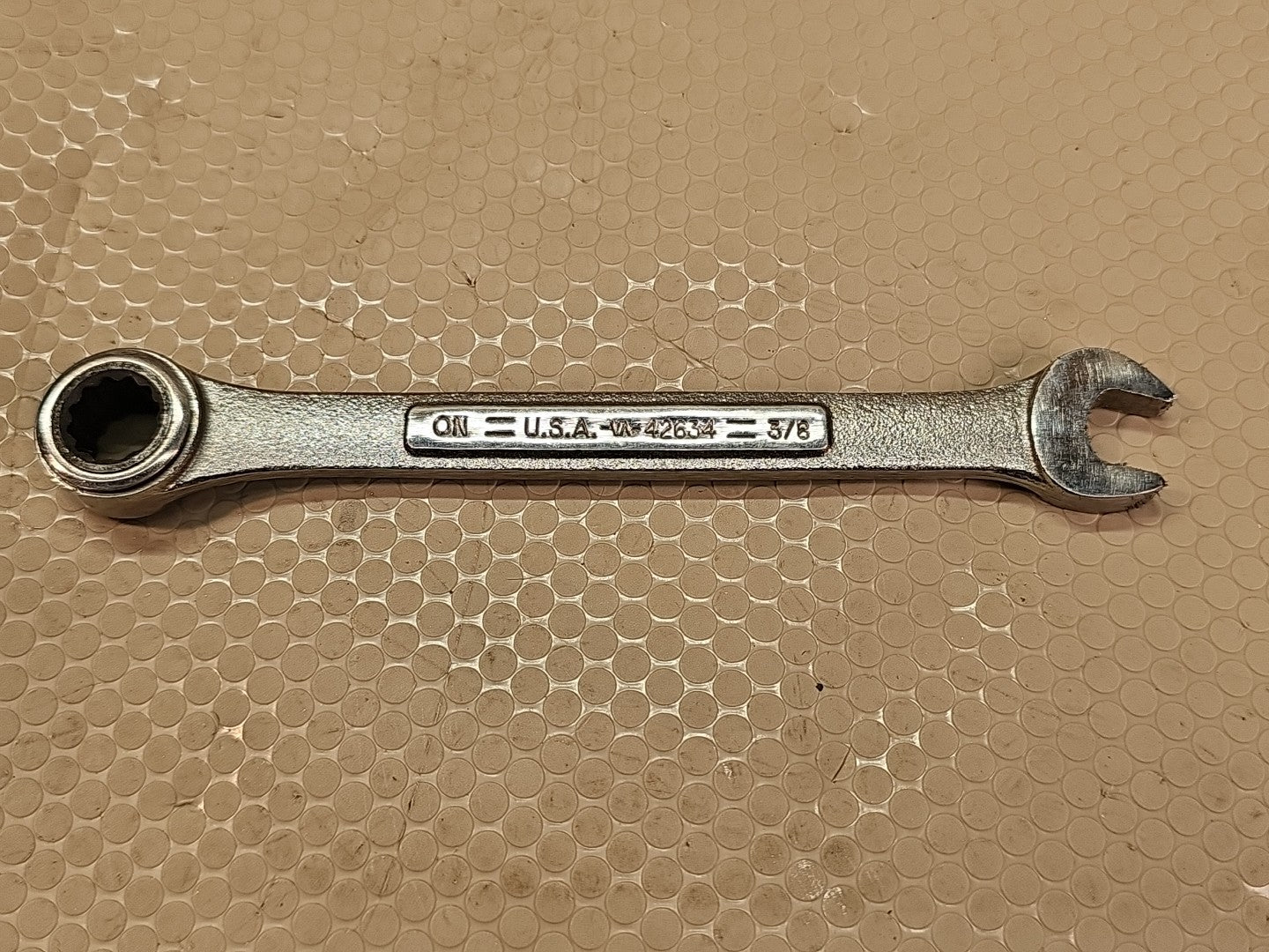 Craftsman 3/8" 12 Point Combination Ratcheting Wrench Model 42634 Made USA 