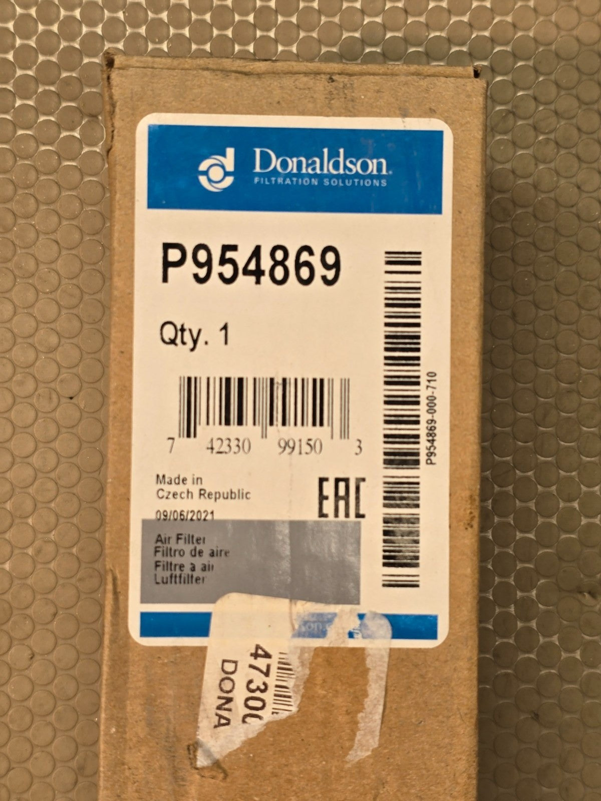 Donaldson P954869 Air Filter Fuel Breather In-Line Heavy Equipment Industrial
