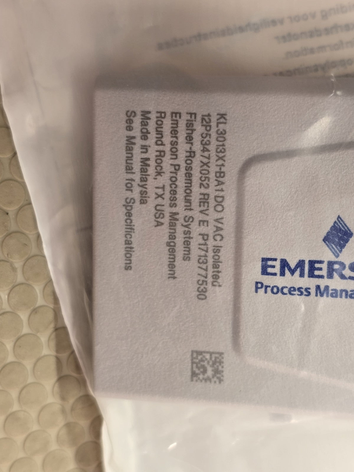 Emerson KL3013X1-BA1 DeltaV DO VAC Isolated Output Module 12P5347X052 New