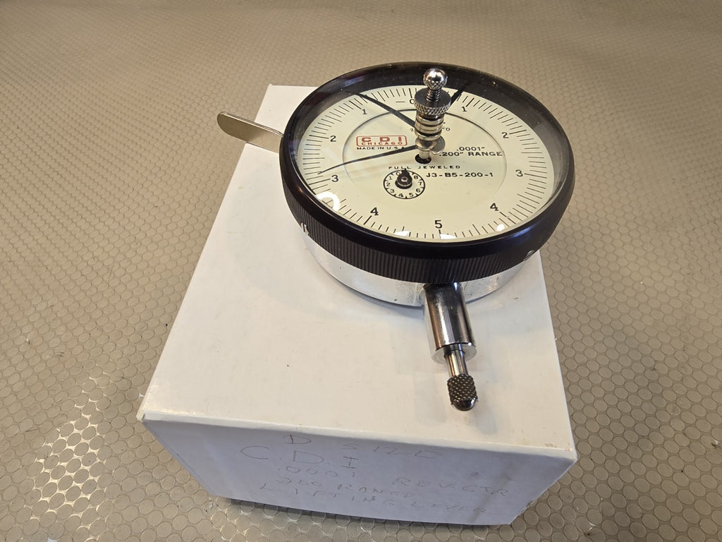 CDI J2-B5-200-1 Dial Indicator Gauge 0-5 .200 Range .0001 Grads