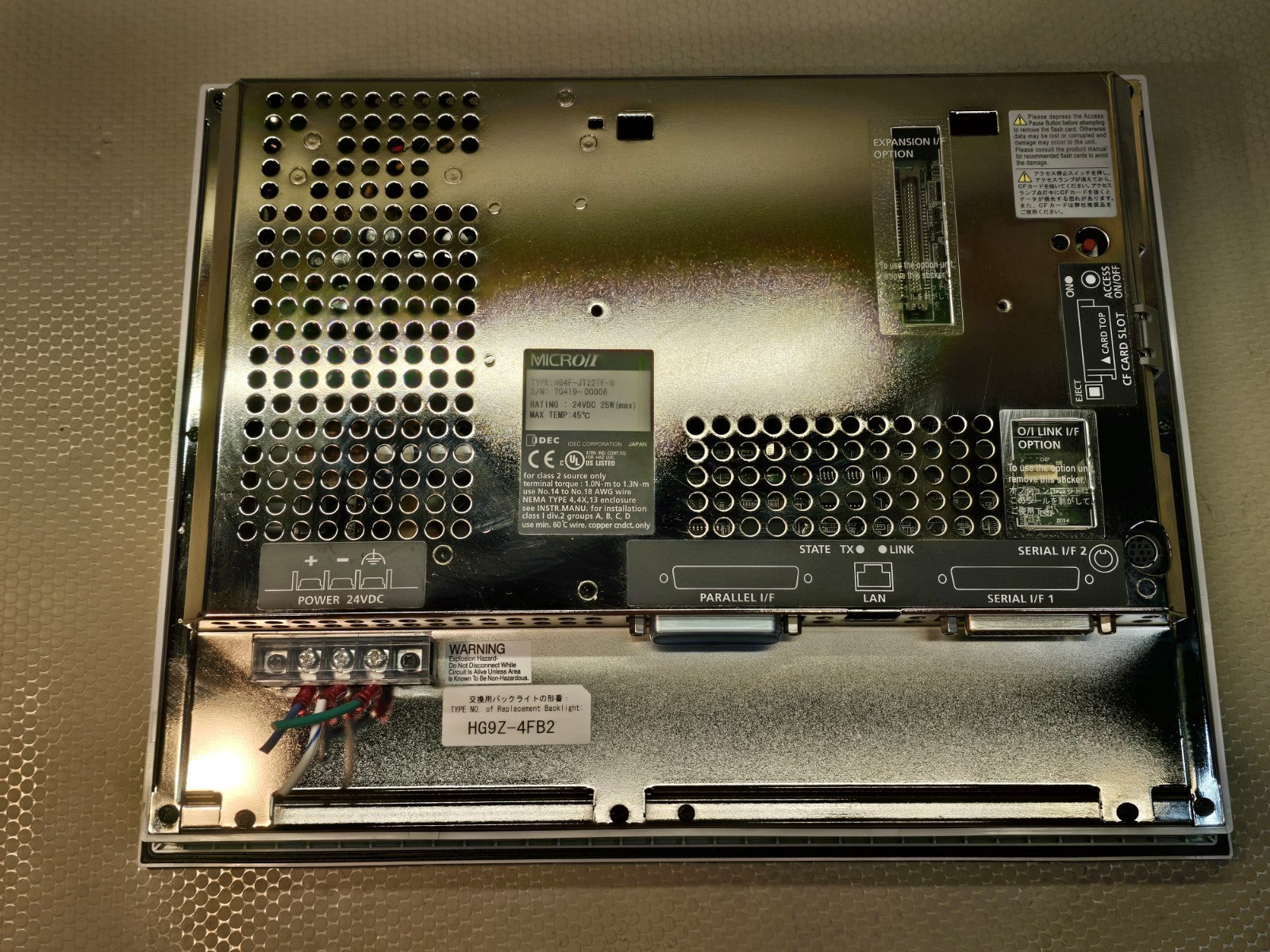 IDEC HG3G-8JT22TF-W Industrial Touch Screen HG Series *MINT / TESTED*