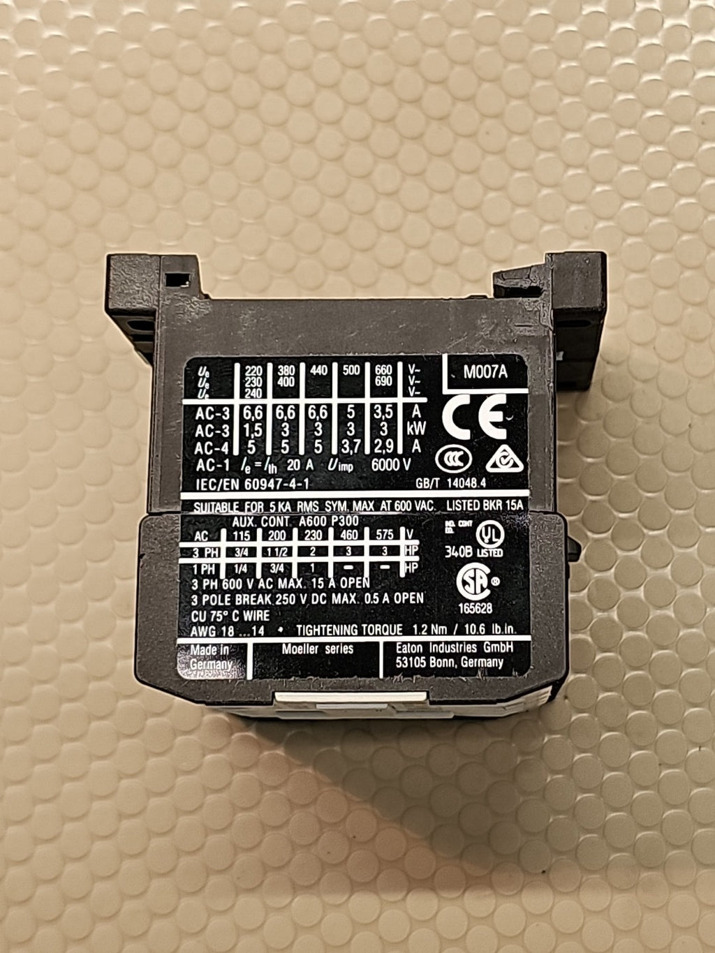  EATON Miniature Contactors DILEEM-10-G DC24V XTMC6A10