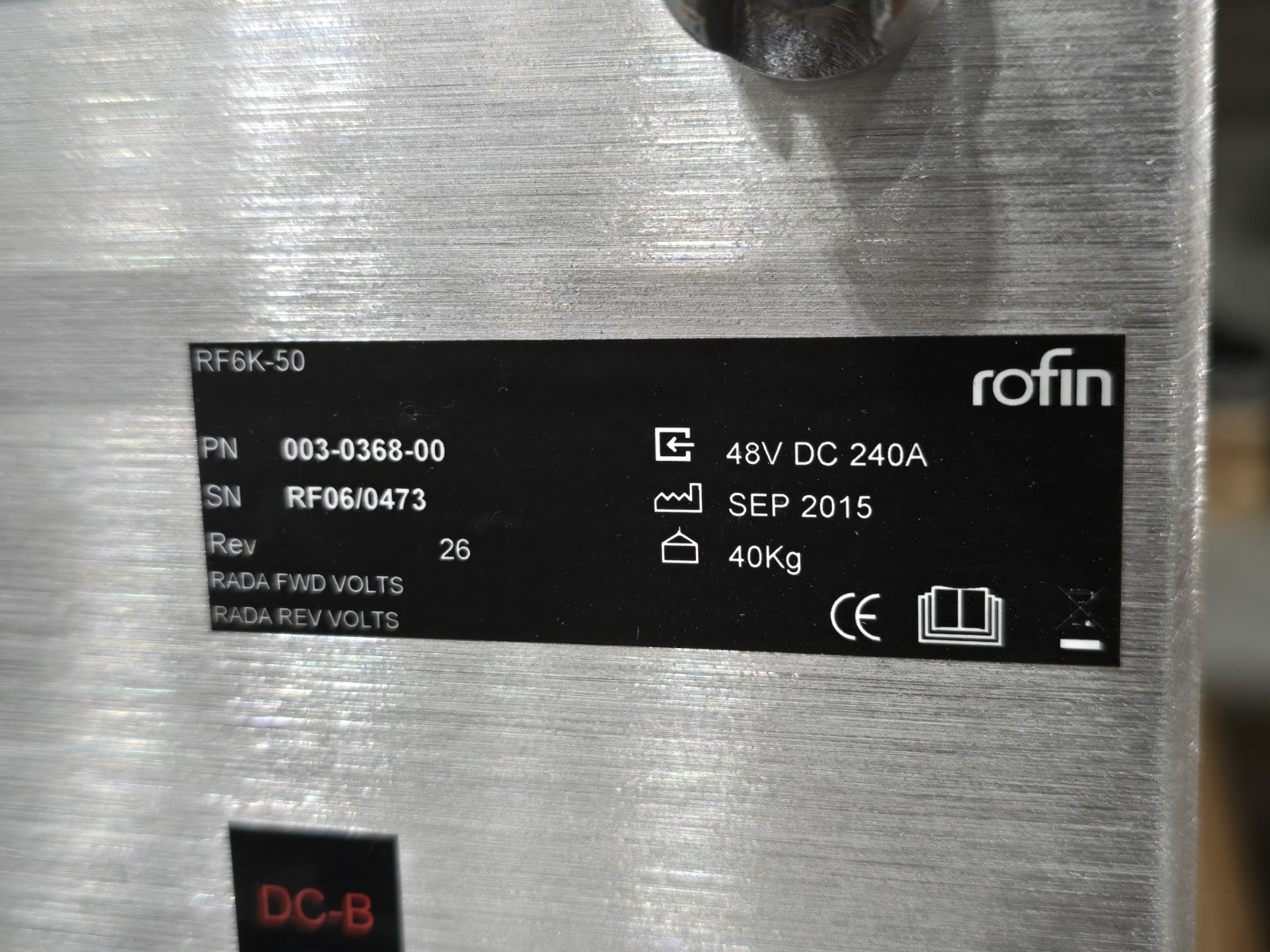 Rofin RF6K-50 RF Generator Power Supply 003-0368-00 48V DC 240A w/ Cables