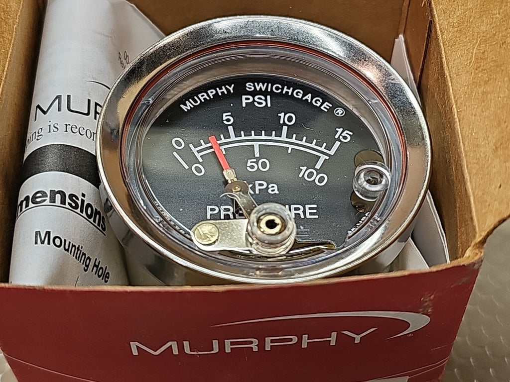 Murphy Swichgage Pressure Gauge A20P-15 PN 05704251  NEW